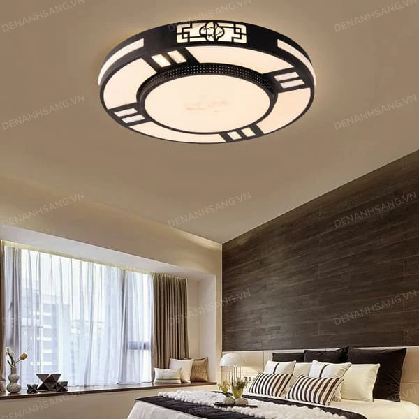 Đèn ốp trần led trang trí phòng khách phòng ngủ Ø500xH60mm N-7204