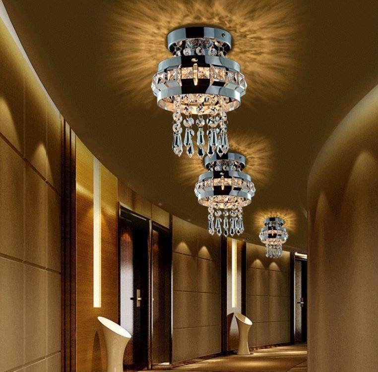 Mẫu đèn thả hành lang pha lê cho khách sạn